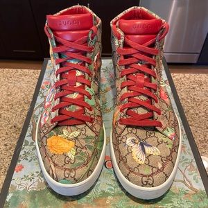 Men’s Gucci Flora High Top Sneakers